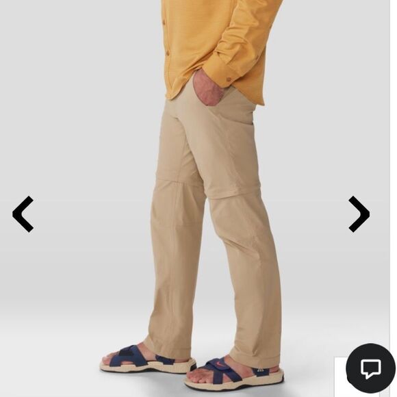 MEN’S SIZE 34 MOUNTAIN HARDWEAR CONVERTIBLE NYLON PANTS - Picture 5 of 10